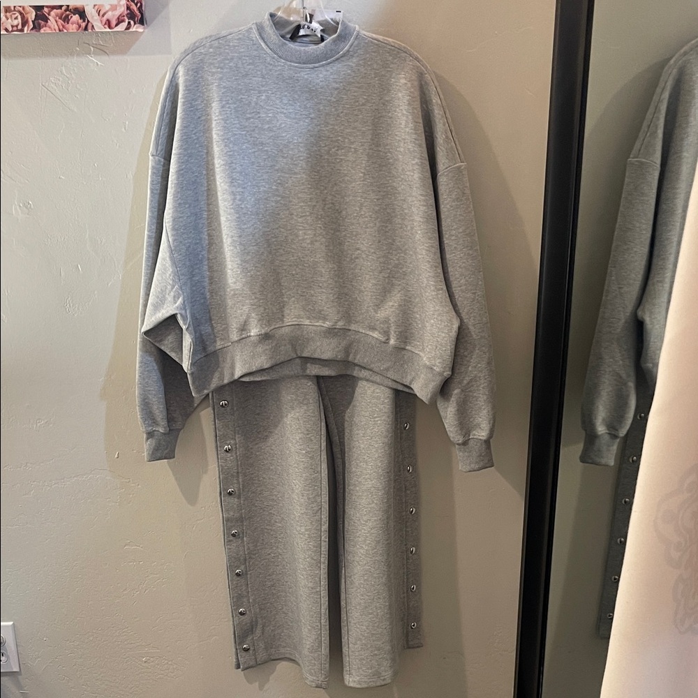 SER.O.YA Gray Track Pants & Joggers Set